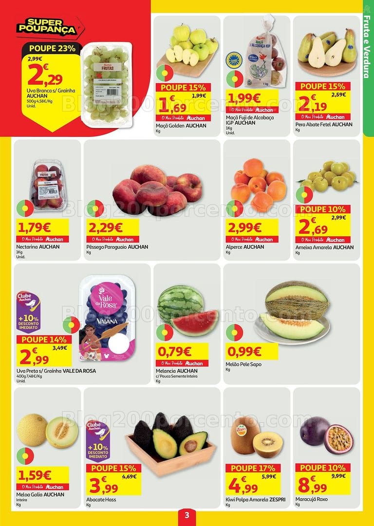 Antevisão Folheto AUCHAN Super Poupança Promoções de 30 julho a 5 agosto